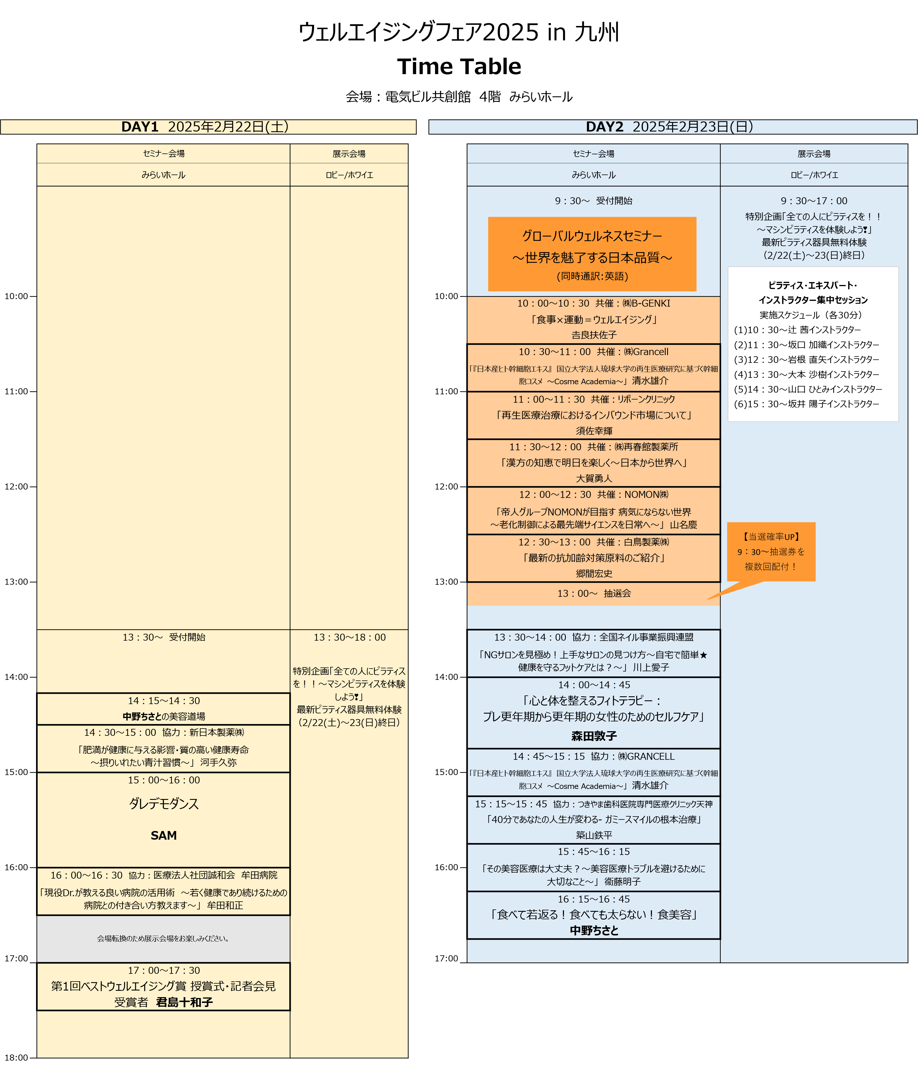 Timetable
